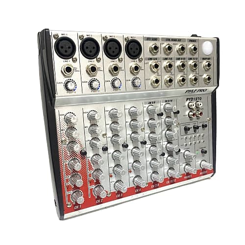 Pyle Pro PYD1270 12Channel 2Bus Console Mixer 2472 Reverb