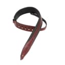 Levy's 2" Leather Guitar Strap (Burgundy)