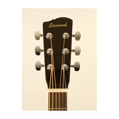 Savannah 0 Body Acoustic Guitar, Black image 6