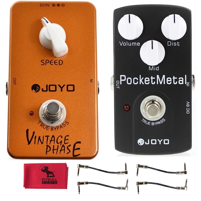 JOYO JF-06 Vintage Phase & JF-35 Pocket Metal Distortion Pedals w