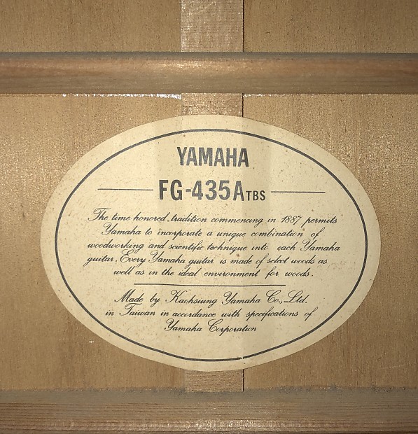 Yamaha FG-435A TBS 1980's? Vintage Burst | Reverb Yamaha FG-435A TBS 1980's? Vintage Burst | Reverb
