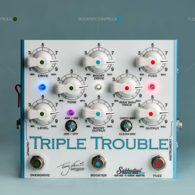 ギター Sabbadius Triple Trouble Sabbadius Triple Trouble pedal (2020) | Overdrive - Boost‬