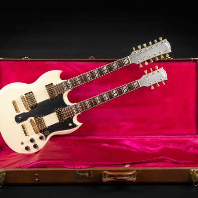 1992 Gibson EDS-1275 Alpine White GH | USA Doubleneck Vintage SG Gold Hardware Eagles | OHSC image 2