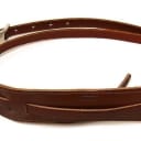 922-0664-050 Walnut  Padded Leather Vintage Style Guitar/Bass Strap