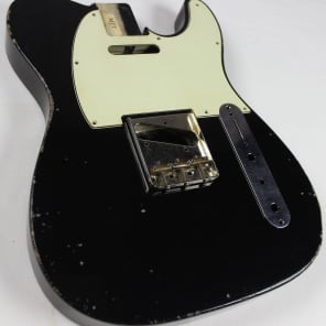 MJT Fender Telecaster Body - Black Nitro Relic | Reverb UK