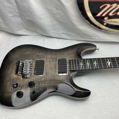 Paul Eliasson Guitars #54 Carved Top S-style Double Cutaway Guitar with SKB Case 2012 - Charcoal Burst image 2