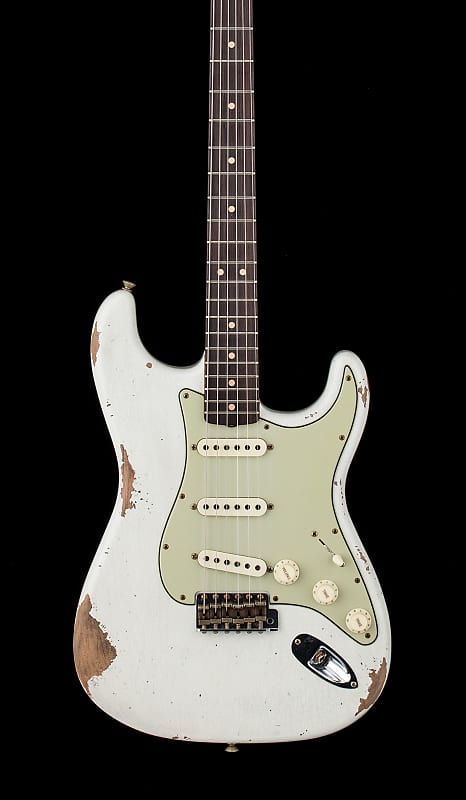 Fender Custom Shop Limited Edition 1964 L-Series Stratocaster Heavy Relic - Aged Olympic White #11540 image 1