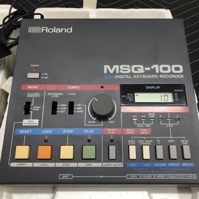 Roland MSQ-100 MIDI Digital Keyboard Recorder - Boss Power Supply + Box