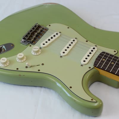 Fender Stratocaster 60 Relic FA-Sweet Pea Green image 10