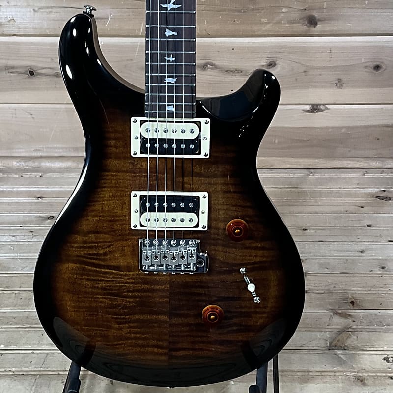 PRS SE Custom 24 Electric Guitar - Black Gold Burst image 1