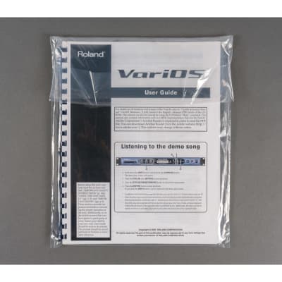 Roland VariOS User Guide [USED]