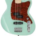 Ibanez TMB100M 4 String Electric Bass with Poplar Body Maple Fretboard and 2 Single-coil Pickups - Mint Green