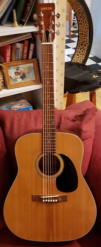 ギター Greco F 100 Greco F-100 Dreadnought Acoustic Guitar 1970's Japan | Reverb