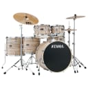 Tama Imperialstar Complete Drum Set 6pc 22" FREE Meinl Cymbal Pack, Natural Zebr