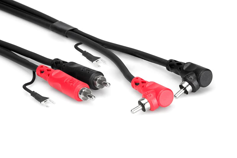 Hosa CRA-201DJ Stereo Interconnect Dual RCA to Same with Ground Wire 3 ft (Loc:2D) image 1