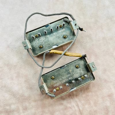 Tom Holmes H450 H455 Humbucker Set Potted- Aged Nickel image 6