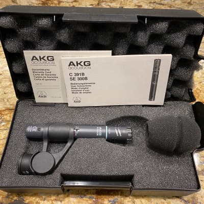 AKG Vintage Microphones—2—C391B mics + CK93 Capsules—NEW and MATCHED (w/ AKG clips/windscreen/cases) image 1