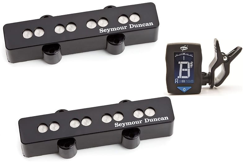 Seymour Duncan Quarter Pound Bassline Jazz Bass J Pickup Set SJB-3b Bridge & SJB-3n Neck  ( TUNER ) image 1