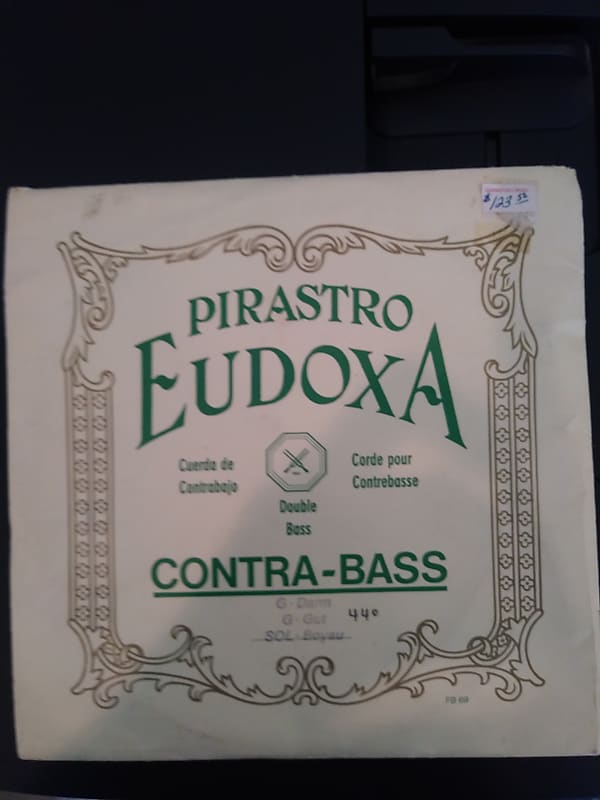 Eudoxa upright bass Gut G string Reverb