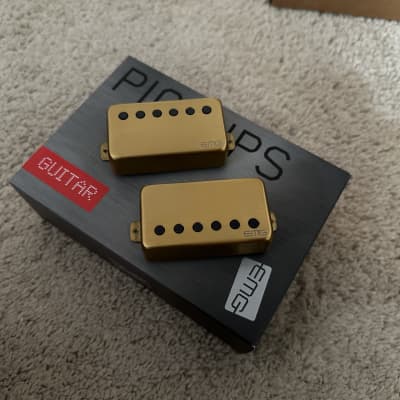 EMG 57/66 Active Pickups Set - Brushed Gold | Reverb