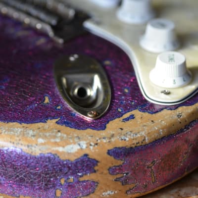 Fender American Stratocaster Magenta Sparkle Heavy Relic Custom Shop Texas Specials image 24