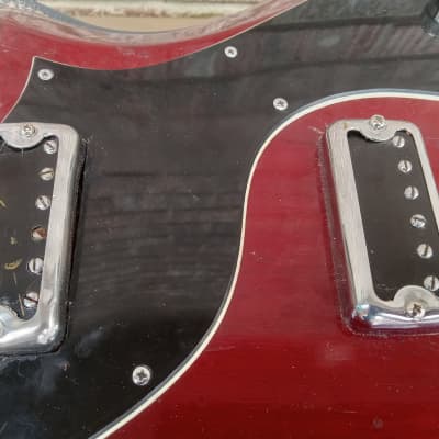 Vintage 1963 Gretsch Corvette Electric Guitar Husk Project w/ Pickups, Hagstrom Case! image 5