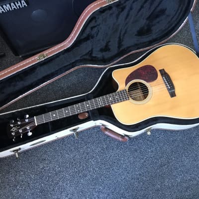 Alvarez by Kazuo Yairi DY74C acoustic electric guitar made in Japan 1980s in v.good-excellent condition with original hard case with key. image 3
