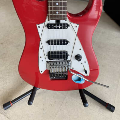 Floyd Rose Discovery 2000s Red Electric Guitar image 2
