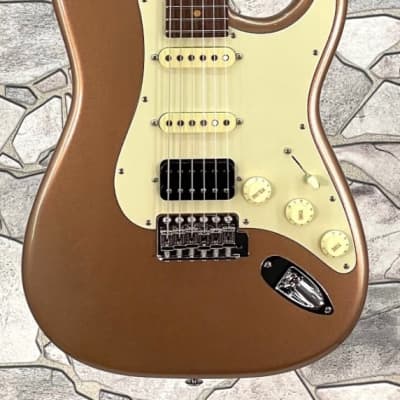 Suhr Classic S Antique in Firemist Gold in an HSS configuration  and a Rosewood fingerboard image 6