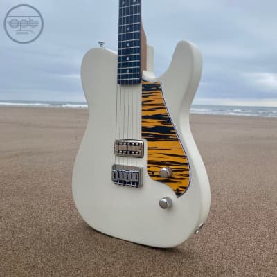 OPT Guitars - Cyfres 1 - T Style - Natural White / Orange Tiger image 13