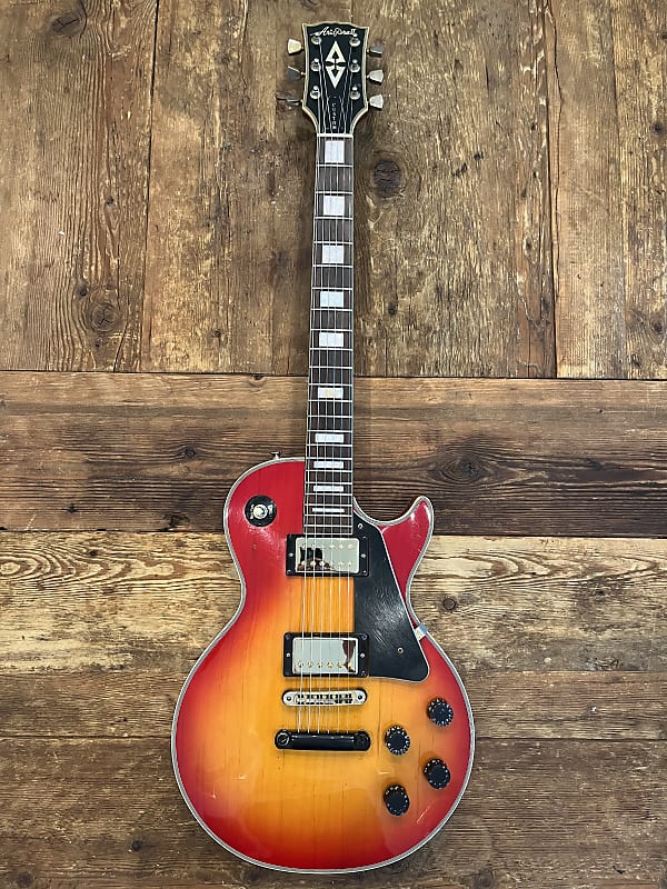 Aria Pro II Les Paul Custom single cut 1970's - cherry sun | Reverb