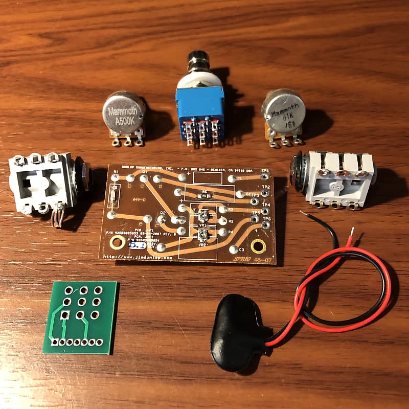 Jimi Hendrix BC108 Fuzz Face - DIY Parts Kit - Dunlop Dallas Arbiter JH-F1  PCB Circuit & Jacks