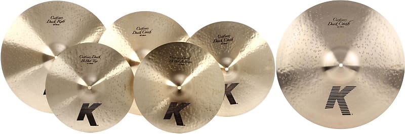 Zildjian 19 inch K Custom Dark Crash Cymbal Bundle with Zildjian K Custom Dark Cymbal Set - 14/16/18/20 inch image 1