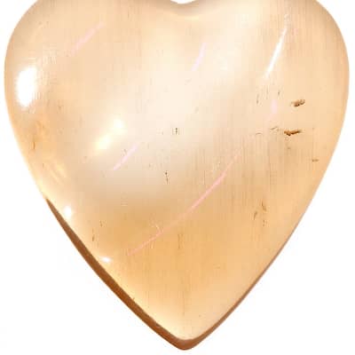 W4M Clear Horn Luxury Guitar Pick - Heart Shape - Right Hand - Dimple Thumb - Groove Index image 2