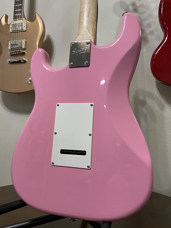 Squier Bullet Strat Pink Electric Guitar Mint Condition w
