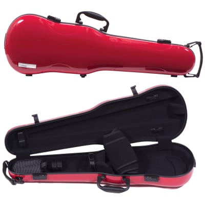 Gewa Gewa Air 1.7 Shaped Red Violin Case with Black Interior image 1