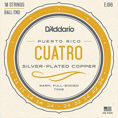 D'Addario EJ96 Cuatro-Puerto Rico Strings image 4