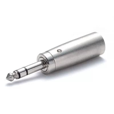 (2 Pack) - Xlr Male To Stereo 1/4" Male Cable Adapters For Pa Cords image 2