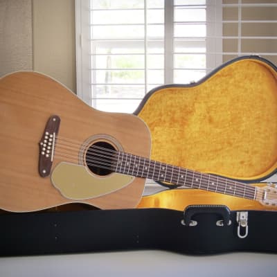 Fender Shenandoah 12 String Acoustic Dreadnought Guitar OHSC Circa-1967-1968-Natural Top Walnut Stained Back & Sides for sale