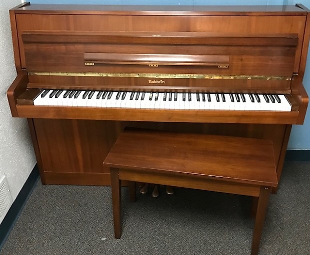 Baldwin Upright Piano Euro Style in American Walnut Finish