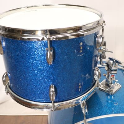 Gretsch Blue Sparkle 3pc Drum Kit Set Vintage 1950's 3ply image 15