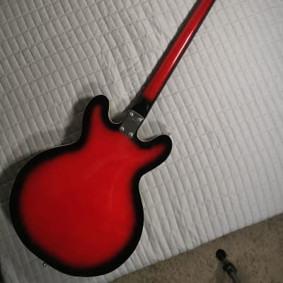 *MINT* 1968-1970 Univox Bass (Matsumoku Japan) - Red Burst image 8