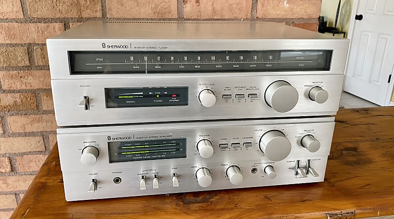 Sherwood  S-602 CP Amplifier and S-43 CP Tuner 1982 image 1