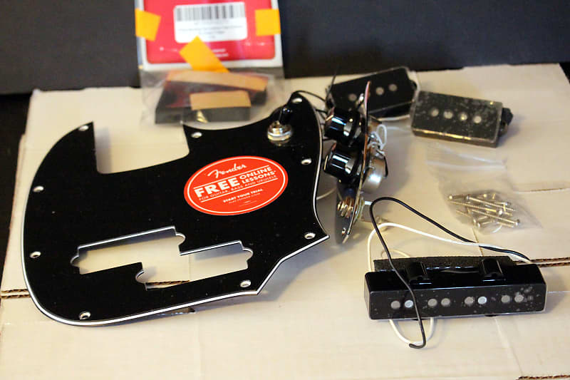 Fender Mustang Bass Prewired Pickguard Including Switches AND | Reverb