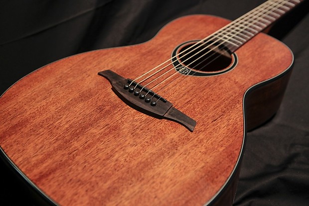 Lag T77PE Parlor Acoustic Electric Mahogany