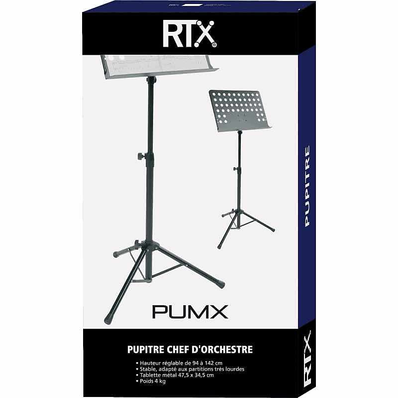 RTX PUMX Pupitre d'orchestre - noir