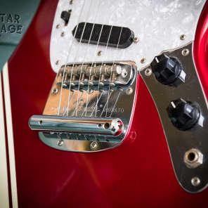 1999 Fender Japan Mustang Competition Stripe Red Vintage Reissue guitar -  CIJ | Reverb