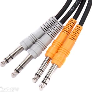 Hosa CSS-201 Stereo Interconnect Dual 1/4-inch TRS Male to Dual 1/4-inch TRS Male Cable - 3.3 foot image 2