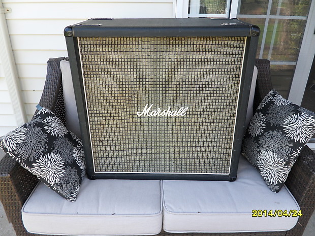 1974 Marshall  1960B 1982B 4x12 straight cabinet vintage empty - no speakers image 1