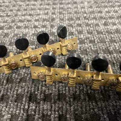 Waverly Mandolin tuners set 1920-1930’s  - Gold tone / brass image 1